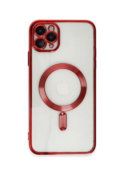 Apple İphone Uyumlu 11 Pro Max Kılıf Kross Magneticsafe Kapak - Kırmızı
