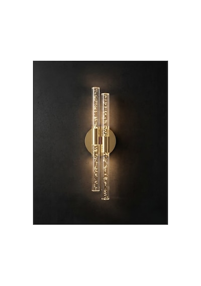 Bubbleflux Dubble Medium 40 Cm Modern Tasarım Led Aplik - Duvar Lambası - Gold - Elektrikli - Kumandalı - Günışığı Gold Elektrikli Kumandalı