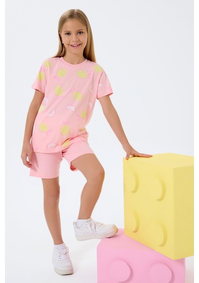 Rolypoly Kız Çocuk Pembe Şort Takım Rp3793-c-v2 Pembe Rolypoly Kız Çocuk Pembe Şort Takım Rp3793-c-v2 Pembe