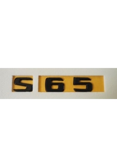 Mercedes Uyumlu Yazı S 65 Siyah