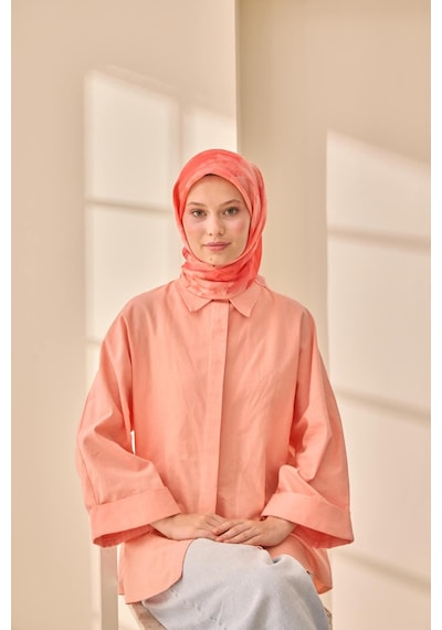 Silk Home Olinda İpek Eşarp 47004-26 Yavruağzı, Pembe, Bordo