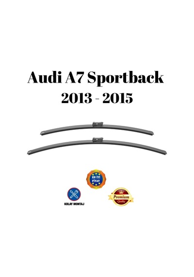 Audi A7 Sportback 2013 2014 2015 Uyumlu Araca Özel Ön Cam Muz Tipi Silecek Süpürgesi Takımı 65/53cm 2li Set Silbak