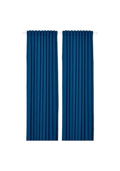 Ikea Majgull Fon Perde 145x300 Cm Lacivert