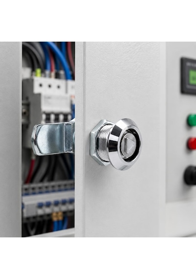 Lexroo Yaylı Pano Kilidi Üçgen Göbek Elektrik Panosu Makine Kapağı Kabin Kilidi Metal Pano Kilit