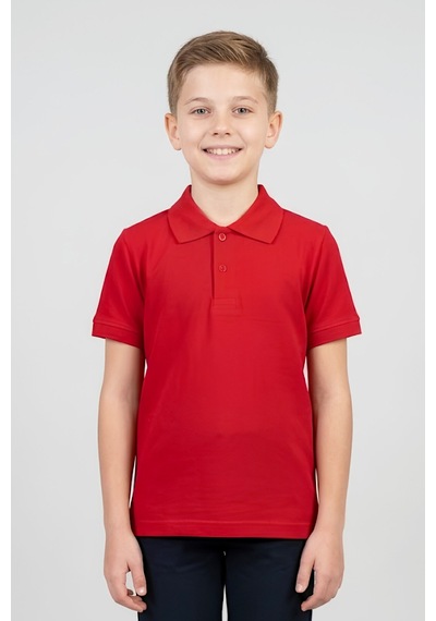 Modanino Erkek Çocuk %100 Pamuk Ve Okul Tarz T-shirt 4-16 Yaş 12790mrt Kırmızı