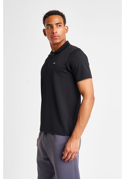 Erkek Kısa Kol Polo Yaka T-shirt 25s-1297-25n Siyah