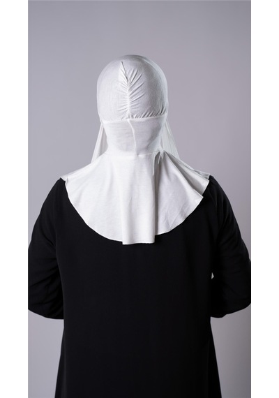 Hürrem Bone Krem Pratik Hazır Geçmeli Şal Şifon Kumaş Hijab Bone 3009 40
