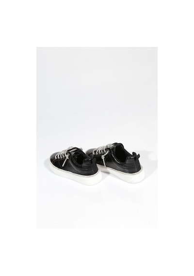Dgn 2461 Kadin Bağcikli Sneaker Ayakkabi Siyah