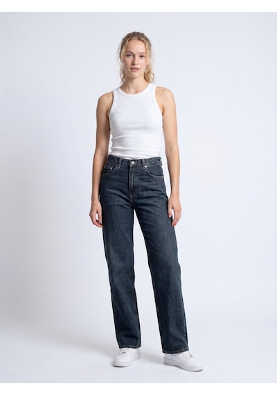 LTB Vıenne Zıp Fermuarlı Straight Dark İndigo Jean Pantolon