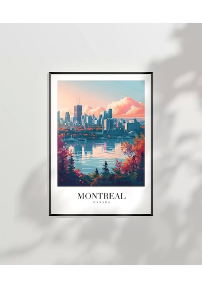 Çerçevesiz Poster Montreal Sonbaharın Büyüsü