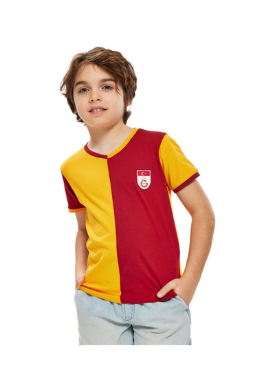 Gsstore Galatasaray Çocuk Metin Oktay T-shirt Xyz Sarı - Kırmızı