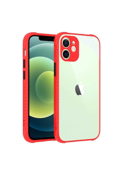 Zore İphone 12 Uyumlu Ogaa Kaff Kılıf-kırmızı