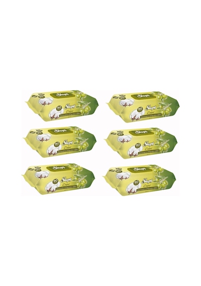 Sleepy Zeytinyağlı Islak Havlu 90'Lı 6 Paket