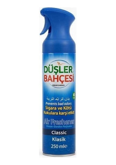 Düşler Bahçesi Oto Oda Kokusu Anti Sigara Spreyi - Kötü Kokuları Yok Eden Kalıcı Ferahlık 250 Ml