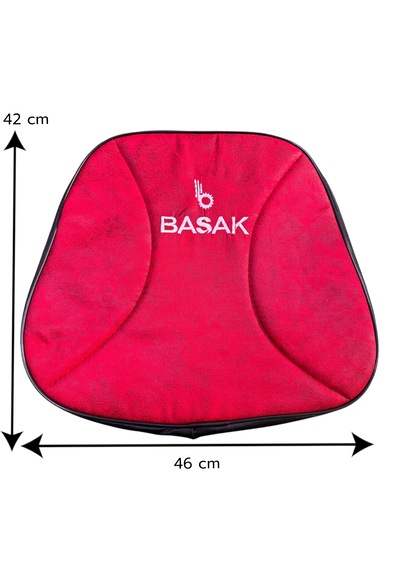 Başak Traktör Koltuk Kılıfı Kırmızı Süngerli Kabinli Tüm Modellere Uyumlu Kılıf 1 Adet