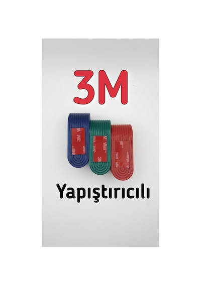 Fandora Görünmez Kancalı Dekoratif Havlu Askısı - 3m Yapışkanlı Mutfak Ve Banyo Havlu Tutucu Çok Renkli