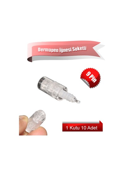 Dermapen İğnesi 9 Pin Mym 10 Adet Sokeetli Model