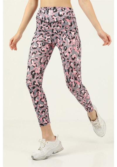 Missmaral Moda Kadın Günlük Spor Tayt Gri Pembe - 134337617 Gri Pembe