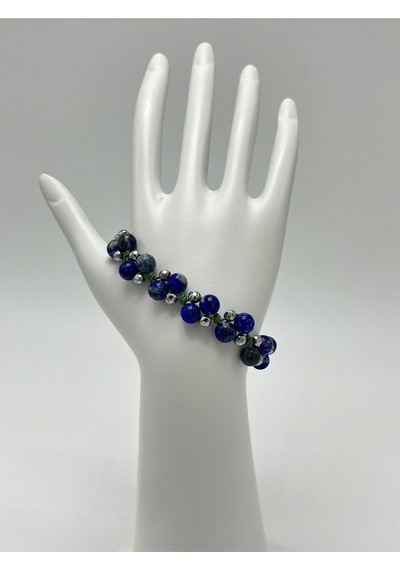 Yıldız Doğal Taş 6mm Ipli Lapis Lazuli Ayarlanabilir Ölçü Doğal Taş Bileklik Lacivert