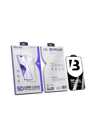 Apple İphone 17 Pro/18 Pro Bilvis 5d Super Clear Diamond Cam Ekran Koruyucu