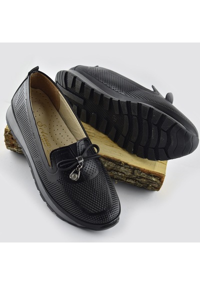 Papatay 170 Full Ortopedik Taban Günlük Kadın Ayakkabı Anne Ayakkabı Siyah