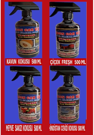 4 Lü Karışık Oto - Oda Koku Seti 500 Ml Koku  004
