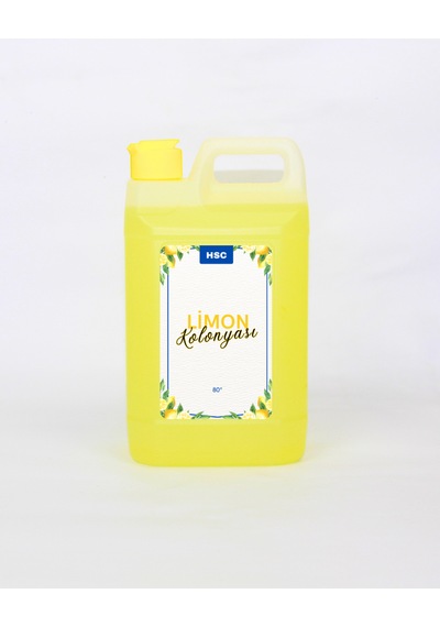 1 Litre Limon Kolonyası 80 Ferahlatıcı Doğal Limon Kokulu Kolonya 1000 Ml
