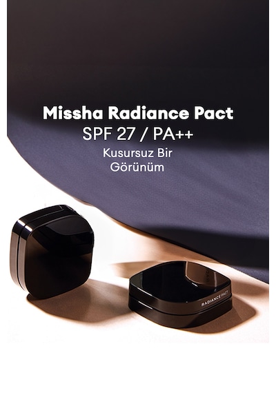 Missha Parlak ve Pürüzsüz Görünüm Veren Kompakt Pudra Radiance Pact SPF27 14 Vanilla