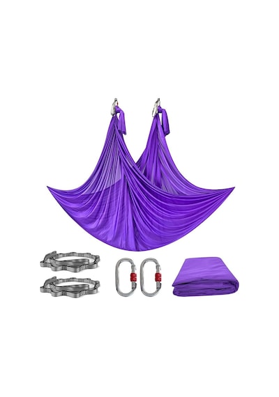 Özel Üretim Yfs-100 Purple Yoga Fly Set Mor Renk Vücut Seti Spor Aleti Kondisyon
