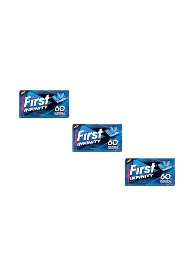 First 60 Dk Infinity Nane Aromalı Şekersiz Tatlandırıcılı Sakız - 3'lü Paket