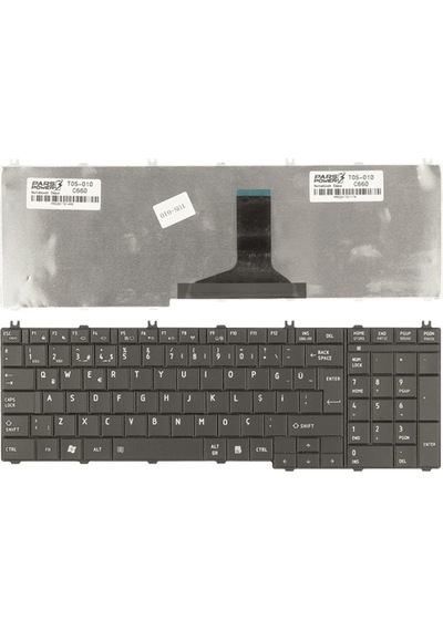 Toshiba Uyumlu Satellite L675D-117,  Notebook Klavye (Siyah TR) ( Pars power ) 628354