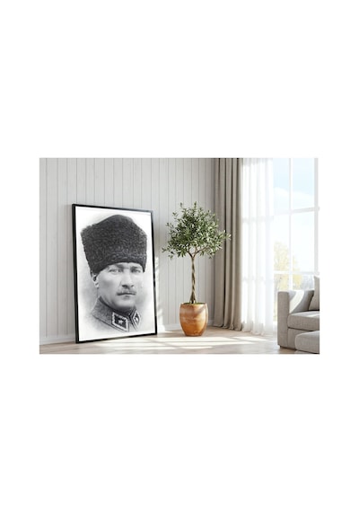Atatürk Atatürk Portresi Çerçevesiz Poster 21x30 Cm A4 Atatürk Portre Tarihi Fotoğraf Duvar Dekoru