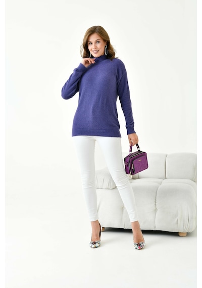 Ftz Women Kadın Basic Kazak Mor 20878 Mor