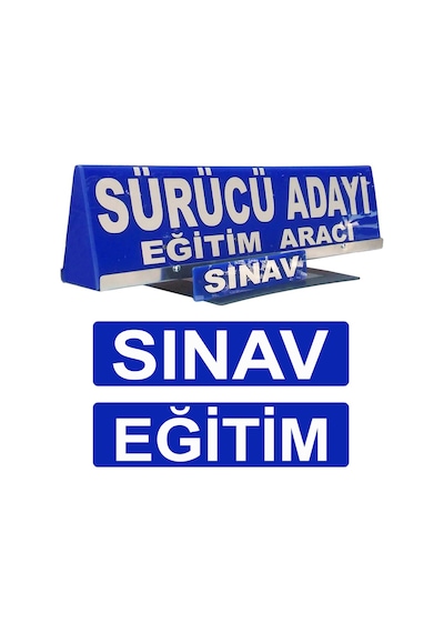 Sürücü Kursu Malzemeleri + Araç Üstü Tepelik + Kep