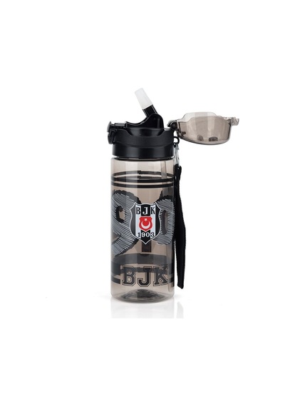 Beşiktaş Beşiktaş Lisanslı 500ml Pipetli Kilitli Kapaklı Siyah Matara 26369 Çok Renkli