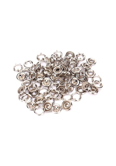 10.5mm Nikel Gümüş Bebe Çıtçıt 100 Adet