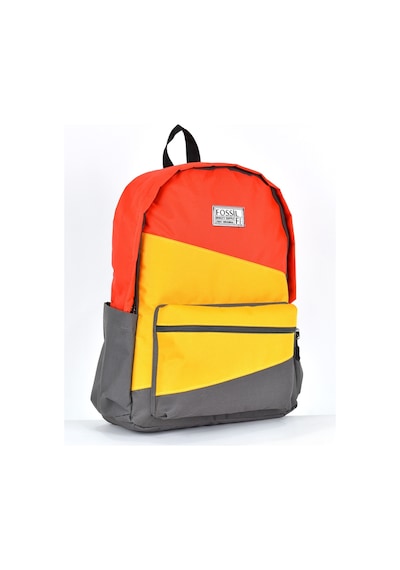 Fossil Unisex Çok Gözlü Günlük Seyahat Okul Sırt Çantası Turuncu 9507
