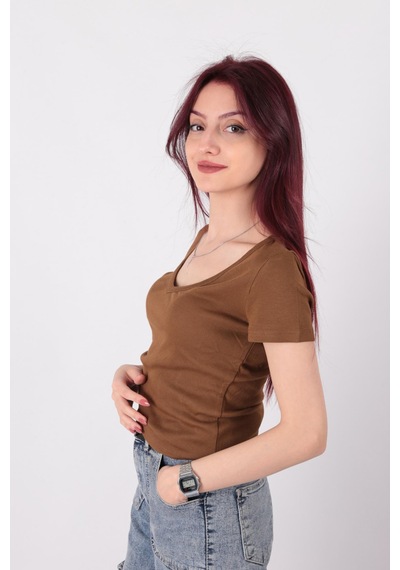Busem S0016727 Kadın Bluz Koyu Hardal