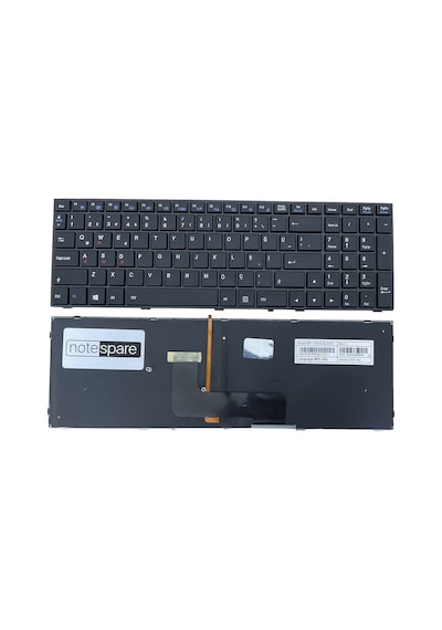 Monster İle Uyumlu Mp-13h86tqj4306, Mp-13h86tqj430b Notebook Klavye Işıklı Siyah Tr