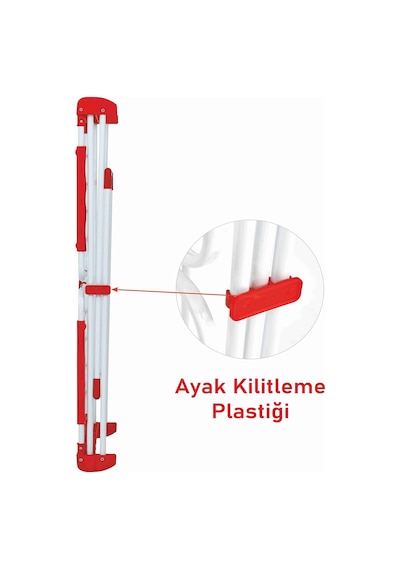 Devecioğlu Harbinger Mm082 Linda Çamaşır Kurutma Askısı Ekstra Uzun, Ekstra Geniş Kırmızı
