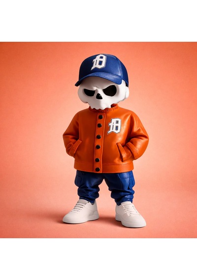 Kuru Kafa Old School Detroit Tigers Kombin Turuncu Özel Seri Koleksiyon Ürünü Oyuncak Figür