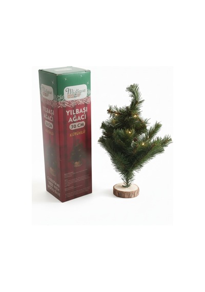 Yılbaşı Ağacı Kütüklü 30cm 34 Dal 30 CM