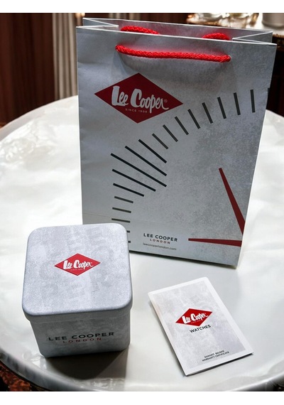 Lee Cooper Erkek Kol Saati 50 Mt Suya Dayanıklı Çelik Kordon Bileklik Hediyeli Vs.blkt.0916 Gri