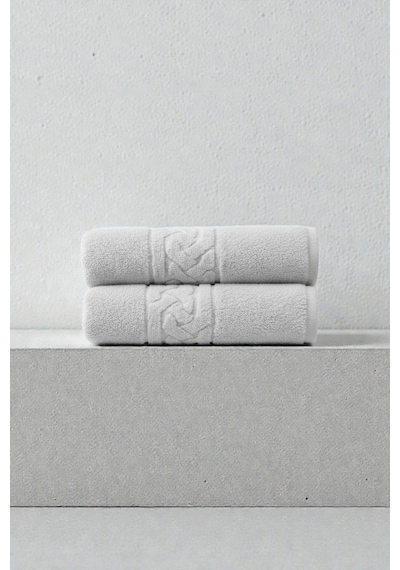2'li Rita Gri Banyo Havlusu - 70x140 Cm, 240gr, %100 Pamuk, Spa Ve Otel Havlusu, Günlük Kullanıma Uygun Gri