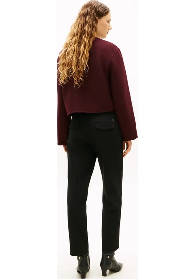 Tommy Hilfiger Df Wool Blend Reg La, Xıh Bordo Kadın Ceket