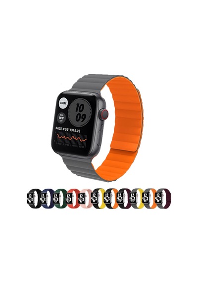 ​​​Apple Uyumlu  Watch 38 MM 40 MM 41 MM Kordon Renkli Strap Deri Loop Kordo