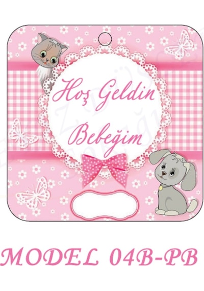 Beyazdüşlersokağı Şekilli Etiket (25 Ad) Bebek Süsü,Doğum Günü (Etk-04B)