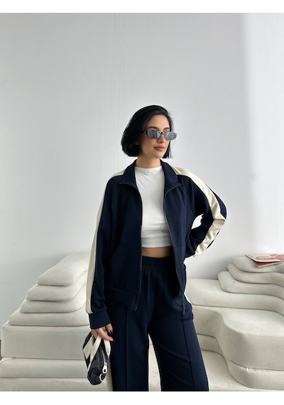 Fonna Fashion Tk-3037 Bayan Eşofman Takım Lacivert