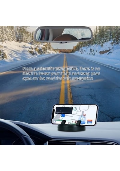 360 Dönebilen Araba Telefon Tutucu Seti, Numaratörlü, Park Numarası, Kaymaz Telefon Tutucu,