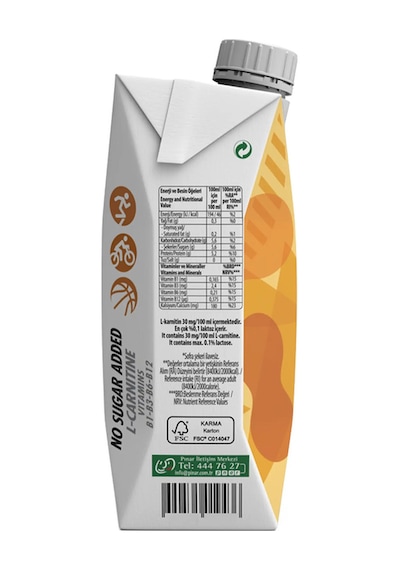 Yer Fıstıklı Ve Muz Aromalı Protein Süt 500 Ml X 12 Adet